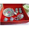 Image 2 : GREEN FIREKING DISHES AND EASTERN DISHES AND VASE
