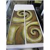 Image 3 : SET OF 2 METAL WALL ART
