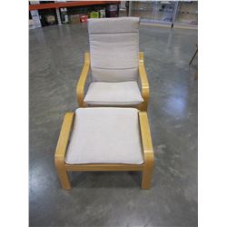 BENTWOOD CHAIR AND STOOL