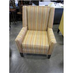 STRIPED STYLUS ACCENT CHAIR