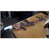 Image 1 : MACHETE IN DECORATIVE LEATHER SHEATH