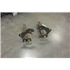 Image 1 : 2 VINTAGE IRON HORSE FIRE DOGS