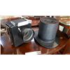 Image 1 : VINTAGE BLACK CAMERA AND MOET AND CHANDON TOP HAT ICE BUCKET