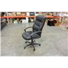 Image 2 : BLACK LEATHER OFFICE CHAIR