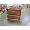 Image 2 : THREE DRAWER MAHOGANY DRESSER