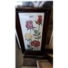 Image 1 : CROSS STITCH FRAMED PICTURE OF FLOWERS