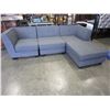 Image 1 : FLOOR MODEL ASHLEY 3 PIECE GREY FABRIC SECTIONAL SOFA RETAIL $2199