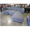 Image 2 : FLOOR MODEL ASHLEY 3 PIECE GREY FABRIC SECTIONAL SOFA RETAIL $2199