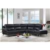 Image 1 : NEW GENUINE BROWN STITCHED LEATHER 3 PIECE SECTIONAL SOFA, RETAIL $4198