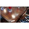 Image 2 : ASHLEY SIGNATURE DARK CHERRY FINISH DINING TABLE WITH 4 DINING CHAIRS, RETAIL $2699 FLOOR MODEL