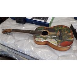 PAINTED ACOUSTIC GUITAR