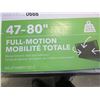 Image 2 : NEW OVERSTOCK INSIGNIA 47-80 INCH FULL MOTION TV WALL MOUNT, COMPLETE, UP TO 110 LBS