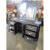 Image 2 : NEW ASHLEY DARK FINISH CONTEMPORARY 6 DRAWER DRESSER WITH CUBOARD AND MIRROR, RETAIL $ 2531