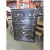 Image 1 : NEW ASHLEY DARK FINISH CONTEMPORARY 5 DRAWER CHEST OF DRAWERS, RETAIL $1499