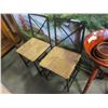 Image 1 : 2 ROPE SEAT METAL CHAIRS