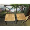 Image 2 : 2 ROPE SEAT METAL CHAIRS