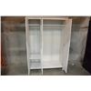 Image 3 : MODERN WHITE WARDROBE W/ MIRROR