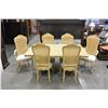 Image 1 : OAK DINING TABLE AND 6 CHAIRS