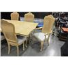 Image 2 : OAK DINING TABLE AND 6 CHAIRS