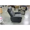 Image 2 : KIDIWAY GREY LEATHER RECLINER