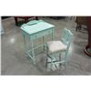 Image 2 : GREEN CHILDRENS DESK W/ CHAIR