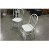Image 2 : 2 WHITE ANTIQUE CHAIRS