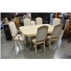 Image 1 : OAK DINING TABLE WITH LEAF AND 6 CHAIRS