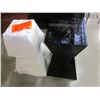 Image 2 : WHITE MODERN STAND AND BLACK MODERN STAND