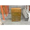 Image 1 : VINTAGE WATERFALL 4 DRAWER HIGHBOY