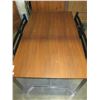 Image 2 : METAL BASE DINING TABLE W/ 4 CHAIRS