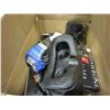 Image 2 : 2 BOXES OF ELECTRONICS AND INSIGNIA FLAT SCREEN TV W/ BUILT IN DVD
