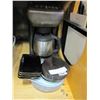 Image 1 : BREVILLE COFFEE MAKER, AND LOT OF SAUCERS AND SIDE PLATES, 8 CLEAR PLATES,