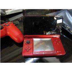 RED AND BLACK NINTENDO 3DS AND PINK DS