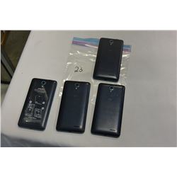 4 ZTE AVID PLUS PHONES, PARTS ONLY