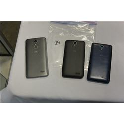 1 ZTE GRAND X4, ZTE AVID PLUS, AND ZTE ZFIVE 2 PHONES, PARTS ONLY