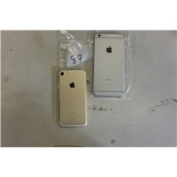 APPLE IPHONE 7, GOLD, AND APPLE IPHONE 6S PLUS SPACE GREY, PARTS ONLY