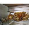 Image 1 : CARNIVAL GLASS PUNCH BOWL SET