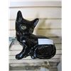 Image 1 : MID CENTURY BLACK CERAMIC CAT
