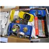 Image 2 : TWO BOXES OF CARDS AND COLLECTIBLES DIE CAST CARS