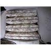 Image 1 : BOX OF 8 FLORAL SEAT CUSHIONS, REPLACEMENTS FOR CHAIRS