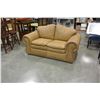 Image 1 : STUDDED LEATHER LOVE SEAT