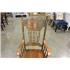 Image 2 : WOODEN DOUBLE PRESSED BACK ROCKING CHAIR