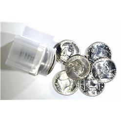 BU ROLL OF 1957-D FRANKLIN HALF DOLLARS