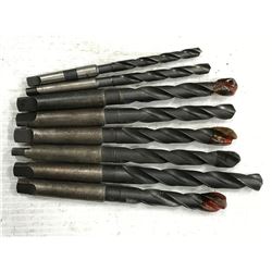 (8) MISC. MORSE TAPER HSS DRILL *SEE PICS FOR PART #*