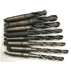 (8) MISC. MORSE TAPER HSS DRILL *SEE PICS FOR PART #*