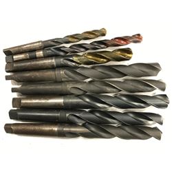 (8) MISC. MORSE TAPER HSS DRILL *SEE PICS FOR PART #*