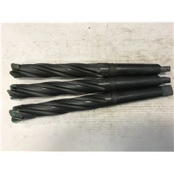 (3) MISC. 1-3/8" MORSE TAPER END MILL