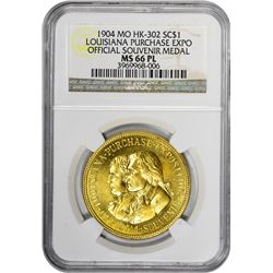 Missouri. St. Louis. 1904 Louisiana Purchase Exposition. Official Souvenir. HK-302. Yellow Bronze. 3