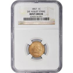 1857 Flying Eagle. Die Adjustment Strike. Mint Error. NGC. Choice AU