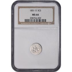 1851-O MS-64 NGC.